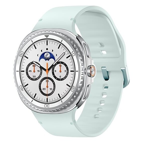 Galaxy Watch8 Classic | 46 мм | White | Sport/Mint | M/L, Размер: 46 мм, Цвет: White, Тип ремешка: Sport, Цвет ремешка: Mint, Размер ремешка: M/L, Подключение часов: Bluetooth / Wi-Fi